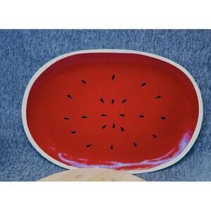 Vintage Wooden‎ Watermelon Serving Bowl